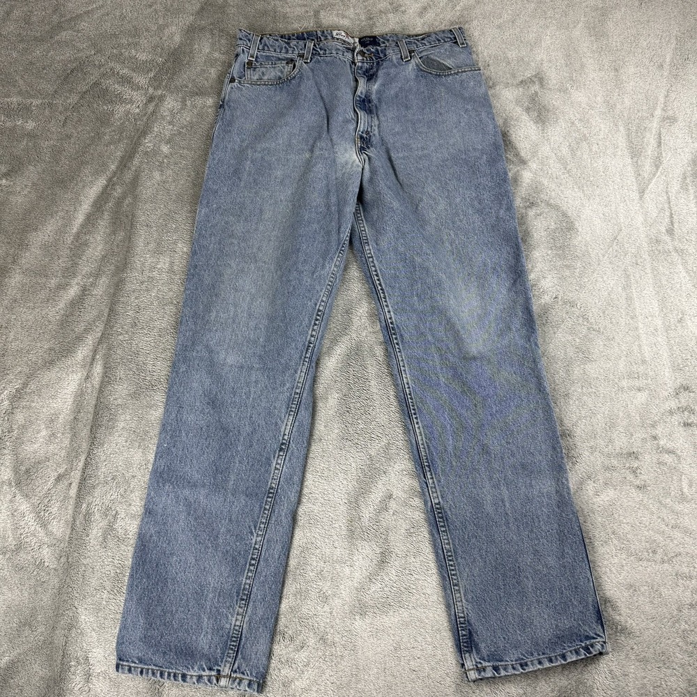 Vintage Levi's 540 Relaxed Fit Orange Tab Jeans 36x33 Faded Blue Denim Y2K *EUC*